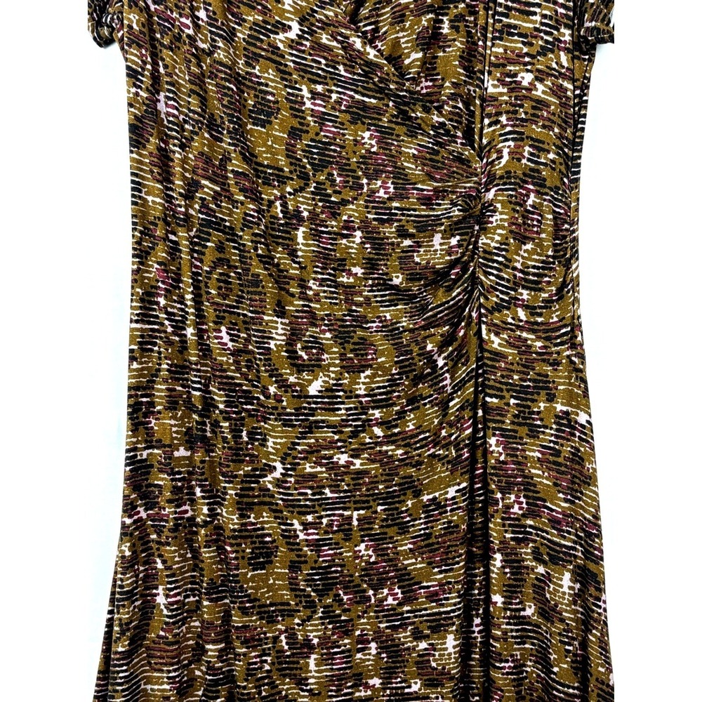 Soft Surroundings Joanna Short Sleeve Faux Wrap Jersey Maxi Dress XL Artsy Boho - Picture 6 of 16